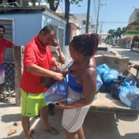 Hand of Love Food Drive Caye Caulker